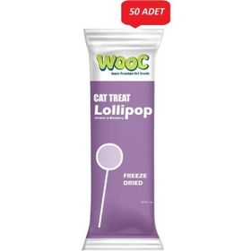Wooc Lollipop Tavuk ve Yaban Mersinli 50x1.4 gr Kedi Ödül Maması