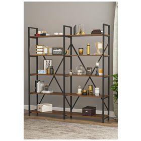 Wood House İlayda Geniş Raflı Ceviz Kitaplık