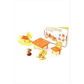 Wooden Toys 3D Ahşap Maket Çocuk Bahçesi Takımı Oyuncak