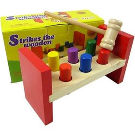Wooden Toys Strikes The Wooden Ahşap Bambam Çivi Çakma Oyuncak