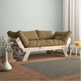 Woodesk Adalar Natural Renk Masif Ahşap Camel Kanepe