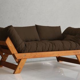 Woodesk Adalar Tik Renk Masif Ahşap Kahverengi Kanepe