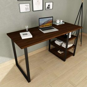 Woodesk CPT4612-140 Ceviz Elegant Masif Ağaç Çalışma Masası