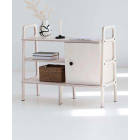 Woodesk Cpt4653-120 Rovere Masif Ahşap 120x90 cm Beyaz Renk Dolap