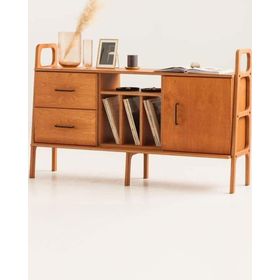Woodesk Cpt4688-140 Brise Masif Ahşap 140x90 cm Natural Renk Dolap