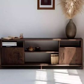 Woodesk CPT4690-170 Viento Masif Ahşap 170x60 CM Ceviz Renk Dolap