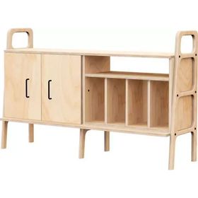 Woodesk Cpt4702-140 Vetro Masif Ahşap 140x90 cm Naturel Renk Dolap