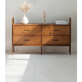 Woodesk Cpt4703-140 Stille Masif Ahşap 140x90 cm Tik Renk Dolap