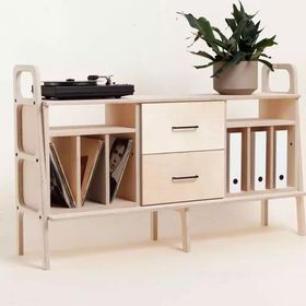 Woodesk CPT4712-140 Sereno Masif Ahşap 140x90 CM Naturel Renk Dolap
