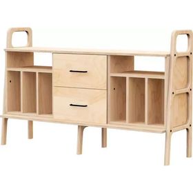 Woodesk CPT4712-140 Sereno Masif Ahşap 140x90 CM Naturel Renk Dolap