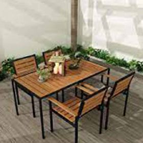 Woodesk CPT7707-150 Alaca Bahçe Masa+6 Sandalye