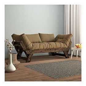 Woodesk CPT8119-210 Adalar Masif Ceviz-Camel Renk 2'li Kanepe