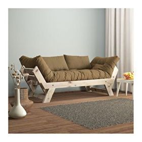Woodesk CPT8122-210 Adalar Masif Natural-Camel Renk 2'li Kanepe