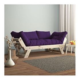 Woodesk CPT8124-210 Adalar Masif Natural-Mor Renk 2'li Kanepe
