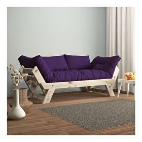 Woodesk CPT8124-210 Adalar Masif Natural-Mor Renk 2'li Kanepe