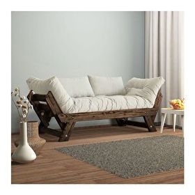 Woodesk CPT8128-210 Adalar Masif Ceviz-Kırık Beyaz Renk 2'li Kanepe