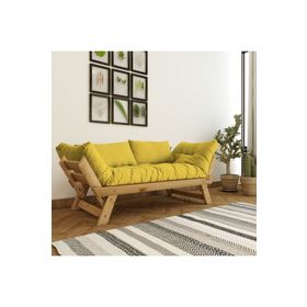 Woodesk CPT8169-210 Adalar Masif Natural-Sarı Renk 2li Kanepe