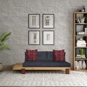 Woodesk CPT8374-200 Arin Masif Natural-Lacivert Renk Sedir