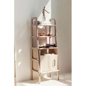 Woodesk Lago 140x50 cm Ahşap Kitaplık