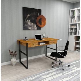 Woodface Allen Doğal Ahşap Meşe Çalışma Masası