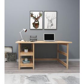 Woodface Cıty Doğal Ahşap Çalışma Masası