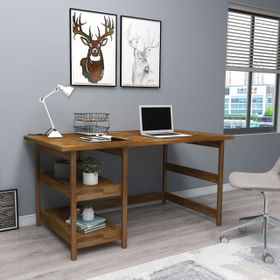 Woodface Cıty Doğal Ahşap Ceviz Çalışma Masası