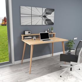 Woodface Kelly Doğal Ahşap Çalışma Masası