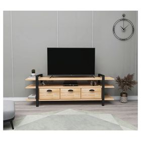 Woodface Lucca Doğal Ahşap Tv Ünitesi