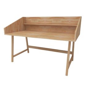 Woodface Mely Naturel Doğal Ahşap Çalışma Masası