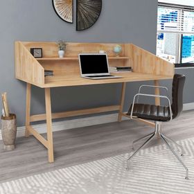 Woodface Mely Naturel Doğal Ahşap Çalışma Masası