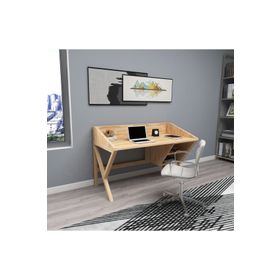 Woodface Snow Doğal Ahşap Çalışma Masası