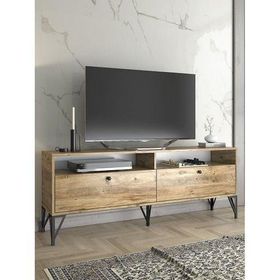Wood'n Love Astreo 160 cm Atlantik Çam-Siyah Tv Ünitesi