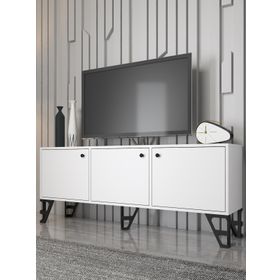 Wood'n Love Bello 160 cm Beyaz-Siyah Tv Ünitesi