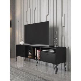 Wood'n Love Cercei 160 cm Siyah-Siyah Tv Ünitesi