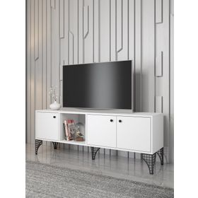 Wood'n Love Hira 160 cm Beyaz-Siyah Tv Ünitesi