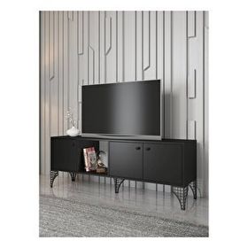 Wood'n Love Hira 160 cm Siyah-Siyah Tv Ünitesi