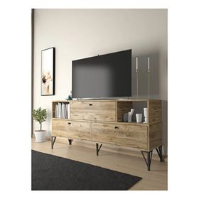 Wood'n Love Mia 160 cm Atlantik Çam-Siyah Tv Ünitesi