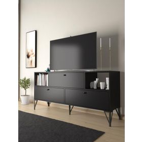 Wood'n Love Mia 160 cm Siyah-Siyah Tv Ünitesi