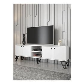 Wood'n Love Sofia 180 cm Beyaz-Siyah Tv Ünitesi