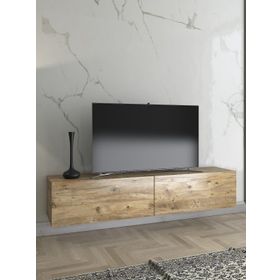 Wood'n Love Toprak 150 cm Atlantik Çam-Siyah Tv Ünitesi