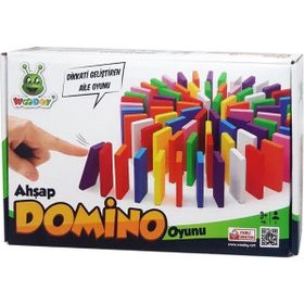 Woodoy Ahşap Renkli Domino Taşları