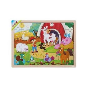 Woody Çiftlik Hayvanları 48 Parça Ahşap Puzzle