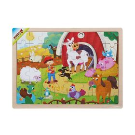 Woody Çiftlik Hayvanları 48 Parça Ahşap Puzzle
