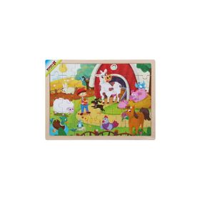 Woody Çiftlik Hayvanları 48 Parça Ahşap Puzzle