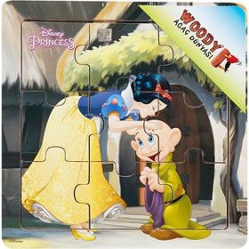 Woody Disney Pamuk Prenses 9 Parça Ahşap Puzzle