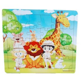 Woody Life Orman Hayvaları 30 Ahşap Puzzle Yapboz Eğitici Çocuk Oyuncağı