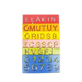 Woody Life Renkli Okuma ve Yazmaya Yardımcı El Kası Geliştirme Seti Çocuk Oyuncak Eğitim Meteryali