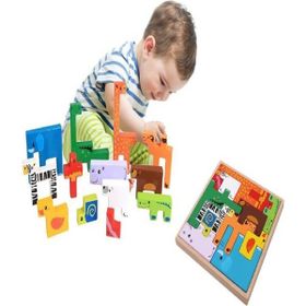 Woodylife Bultak Tetris Eğitici Çocuk Oyun Oyuncak Ahşap Yapboz
