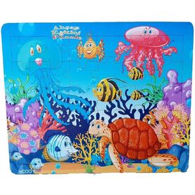 Woodylife Kaplumbağa Tospik ve Arkadaşları 30 Ahşap Puzzle Eğitici Çocuk Oyuncak