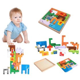 Woodylife Puzzle Çocuk Oyuncak Denge Tetrisi Oyunu Çocuk Oyuncak Ahşap Yapboz